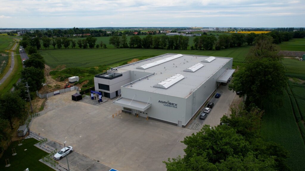 Magazyn Agrobex Logistyka w Nagradowicach z lotu ptaka